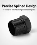 Ultimate Portable Bike Repair Tool 2.6 Cm Kit freewheel remover with precise splined design, black finish.