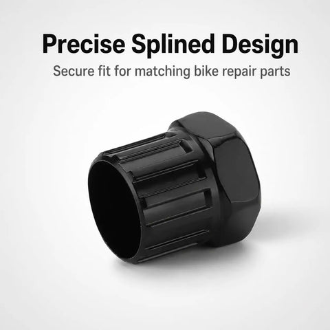 Ultimate Portable Bike Repair Tool 2.6 Cm Kit freewheel remover with precise splined design, black finish.