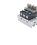 10Mm Mini Solenoid Valve Two And Three Way Vacuum Pneumatic Flow Control Pilot DC 24V 12V 6V Compact Inline Valve on metal block