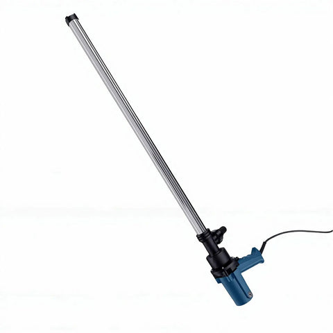 Aunmas Portable Electric Drum Pump With 90Cm Stainless Steel Tube For Transfer Of Water, Kerosene, Derv In 200L And 220L Standard Drums Lightweight Handheld Design With Us Plug For Easy Mobile Liquid Flow At Job Sites