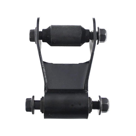 Rear Leaf Spring Shackle Kit 2 Pack For Ford F150 F250 Ranger Heritage Replacement Rear Suspension shown in black steel