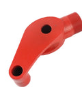 Heavy Duty Horett Cast Iron Conduit Bender For Galvanized Electrical Pipe And PVC Tube, detailed view of red bender component.