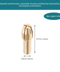 Brass Collet Drill Chuck Nut Holder For Rotary Tools with dimensions, showcasing high-precision grinding accessory for hobbyists and DIY gearheads.