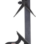 Built Tough Combination Square Tool With Dual Scale Graduation And Heavy Cast Iron Heads Featuring Millimeter Markings For Killer Accuracy On Every Layout Project In Your Shop Right Now displayed from above.