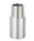 Stainless Steel Nipple Pipe Fittings 3/8 NPT Male X 3/8 NPT Female, 2 Pack Beefy 2 Inch Thickened Cast Pipe, 304 Stainless