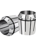 Close-up of Badass ER Spring Collet Chuck Kit For CNC Mills Hella Tough Spring Steel Build precision holders for tools.
