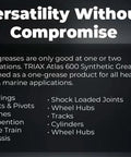 Atlas 600 Grease Full Synthetic Ultra Heavy Duty Lubricant For Low Temp Marine Use description list of applications