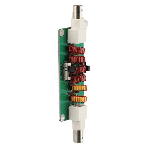 Side view of Low Pass Filter for 20m 30m 40m Bands 7MHz 10MHz 14MHz With Crystal Clear Signal Purity, green circuit board