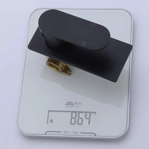 Wall Mount Manual Shower Valve Kit With Ceramic Cartridge Single Lever Shower Mixer on scale showing product weight