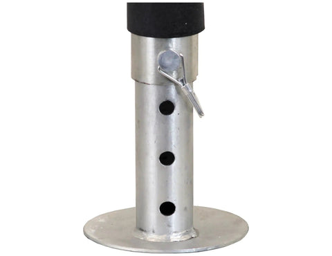 12 Volt Electric Trailer Jack For RVs And Trailers, 3500 Lb Tongue Weight, A Frame Mount drop leg detail view