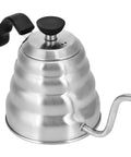 Gooseneck Coffee Kettle 304 Stainless Steel, 1200ml Capacity with Pro-Grade Pour Spout, ideal for home baristas, side view.
