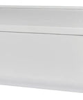 White Woodlands wall mount mailbox in galvanized steel, medium capacity, durable for letters and magazines, easy to install outdoors
