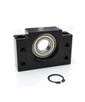 Rock Solid Ball Screw Set With Nut For CNC Machines, SFU1204 SFU1605 SFU1610 Series, with black housing and ring