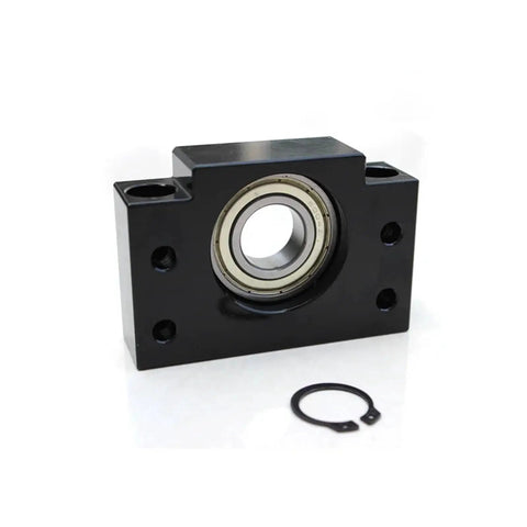 Rock Solid Ball Screw Set With Nut For CNC Machines, SFU1204 SFU1605 SFU1610 Series, with black housing and ring
