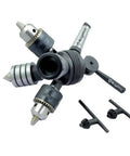 Heavy Duty Quad Head Tailstock Turret MT2 With Drill Chuck Die Holder And Live Center For Precision Machining Four Station Setup