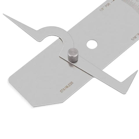 Stainless Steel Weld Gauge Undercut Depth And Crown Height Measuring Tool For Welding Inspection And Quality Control Field Ready Pro Grade