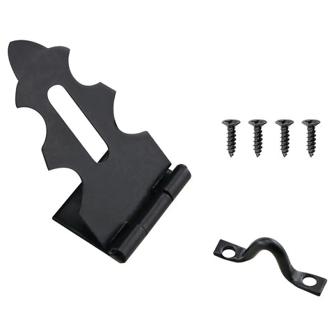 High Grade Black Mini Latches With Top Shelf Rust Resistant Metal Includes Eight Quick Install Screws Killer Setup For Decorative Cabinet Clasps Tiny Box Locks And Safeguarding Your Sweet Keepsakes All Year Long