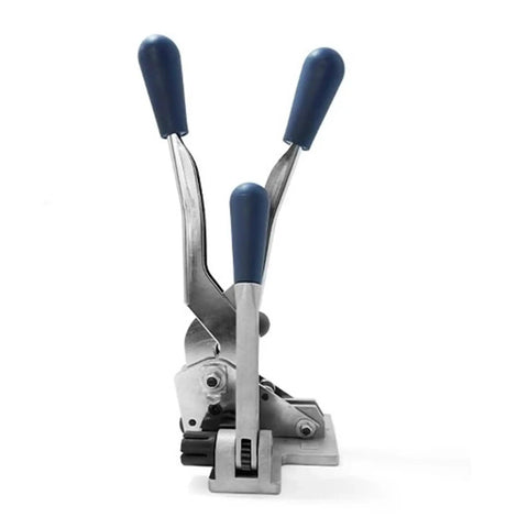 Heavy Duty 3 In 1 Manual Strapping Machine Tool For Tightening, Locking And Cutting Steel Plastic Bands, hand cranked design.