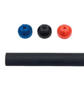 Six Inch Oil Burner Coupling Kit Fits Beckett Wayne Carlin Pumps And Motors With D Drive Ends Five Sixteenth Inch Pump End And One Half Inch Motor End No Set Screws For A And B Series Pumps NX AF AFG Burners, black coupling tube with blue, black, and red ends