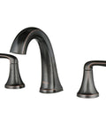 Ladera 8 Inch Widespread Two Handle Bathroom Faucet in Tuscan Bronze with classic finish and modern design