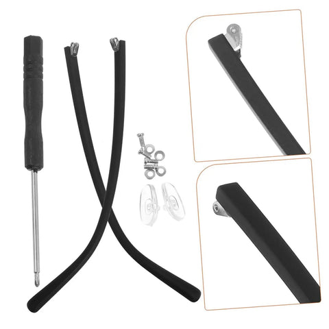 Two Pairs Metal Eyeglass Temple Replacement Arms Kit For Fast Easy Repairs Ergonomic Durable Design For All Day Comfort