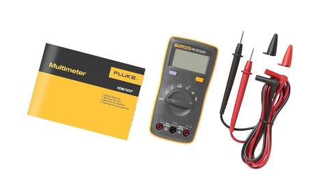Palm Sized Digital Multimeter For On The Go Tech Work Measures Voltage Resistance Continuity And Capacitance With 10A Current Data Hold Lightweight About 200 Grams CAT III 600V Safety Rating Slim Pocket Tool For Quick Troubleshooting set with probes and manual