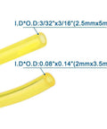 Yellow fuel line dimensions from Air Filter Fuel Line Primer Bulb Spark Plug Tune Up Kit For 42cc Poulan Craftsman Chainsaws