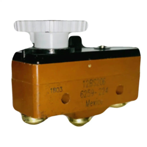 Tough As Nails Snap Action Limit Switch With Spdt Actuator And Pin Plunger Lever mounted on a base, showing connections for wiring.