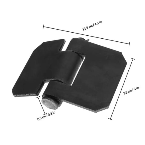 Built Tough Heavy Duty Weldable Barrel Door Hinges With Removable Axle And Thickened Metal Weld On Dump Trailer Hinges
