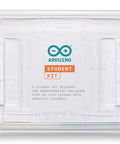Transparent box labeled Arduino Student Kit for Student STEM Kit For Beginners With Hands On Projects Sensors Components.