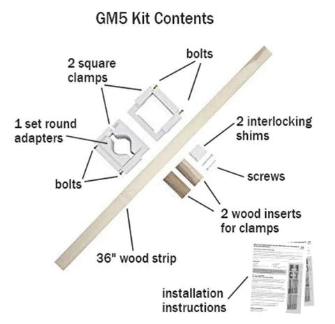 No Hole Stairway Baby Gate Mounting Kit Fits Posts From Two And Three Quarters Inches To Three And A Half Inches Wide contents layout