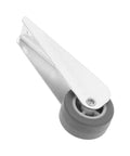 Heavy Duty Rock Solid Sliding Door Caster Wheel With Galvanized Steel Pulley For Barn And Wardrobe Tracks Featuring Dead Quiet Rollers And No Hassle Installation with gray wheel