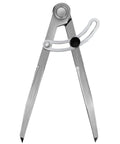 Heavy Duty Six Inch Alloy Metal Compass Scribe Dead Nuts Accurate Layout Divider For Precise Woodworking Marking And Measuring On Plastic Wood Or Steel Panels, metal construction, lockable adjuster.