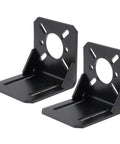 Universal motor mount bracket two-pack for CNC and 3D printers.