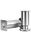 Height Adjustable Stainless Steel Furniture Feet Set Of 4 For Cabinets Sofas And Desks, round, durable and wear resistant.