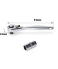 95mm mini ratchet socket from 9 Piece RC FPV Pro Grade Tools Kit Hex Screwdriver Set With Allen Keys 1.5mm 2.0mm 2.5mm 8.0mm