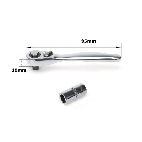 95mm mini ratchet socket from 9 Piece RC FPV Pro Grade Tools Kit Hex Screwdriver Set With Allen Keys 1.5mm 2.0mm 2.5mm 8.0mm