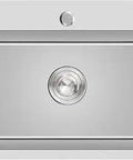 24 Inch Kitchen Sink Drop In 18 Gauge Stainless Steel Single Bowl Top Mount Workstation With One Faucet Hole D24 W18 H9 Built To Last And Easy Install