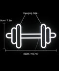 Barbell And Dumbbell Neon Sign For Home Gym Decor LED Neon Lights Wall Art That Pumps Up Sports Space Vibe For Fitness Lovers
