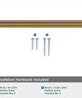 Versa Champagne Bronze Cabinet Pull Five And One Sixteenth Inch Center To Center with installation hardware included