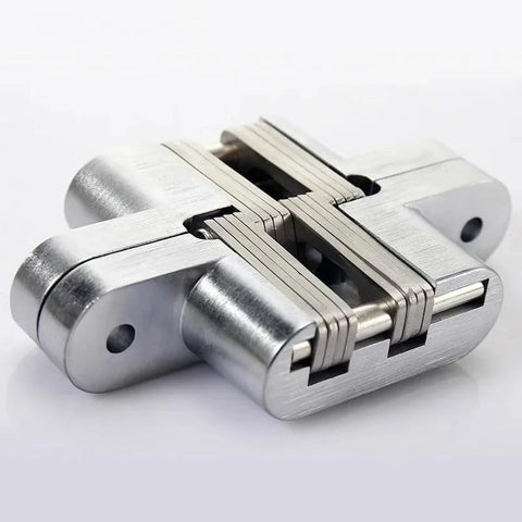 Heavy Duty 180 Degree Concealed Folding Door Hinge Built In Invisible Hidden Cross Gemel Stainless Steel