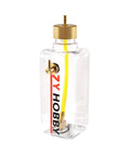 RC Gas Fuel Tank Bottle 260ml Transparent Plastic for RC Airplanes with Metal Inlet Outlet Cap