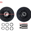 Universal Dryer Drum Roller Kit Replacement For Speed Queen RB170002 510708 And Alliance Dryers with nylon rollers and components