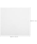 Anti-Static Microfiber Cleaning Cloths 22cm Pack Of 100 Dust Busting Rags shown flat with dimensions 22cm x 22cm