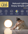 12 Inch LED Flush Mount Ceiling Light Fixture Slim Low Profile Round Lamp Matte ABS 5000K Daylight White 24W 3200 Lumens