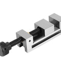 Heavy Duty High Precision Machine Vise Grinder CNC Workholding Tool For Surface Grinding Milling And Inspections With One Piece 20CrMnTi Build For Durable Stable Drilling Ops shown from a side angle, highlighting the smooth clamping mechanism.
