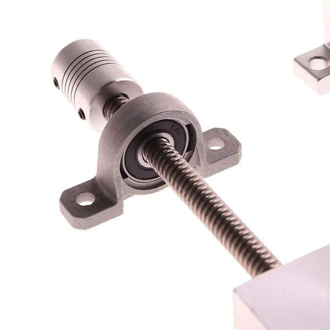 Heavy Duty T8 Lead Screw Kit With Linear Guide Rail And Tough Aluminum Carriage Blocks For Smooth 3D Printer CNC Machine Upgrades No Sweat Assembly Rock Solid Build Quality 16 Piece Set Precision Ground Threads