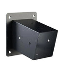 Steel Slanted Roof Pergola Complete Bracket Set With Wall Mounts And Screws For 4x4 Wood Posts Fits Porch Gazebo Yard Garden