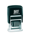 Slick Self Inking Number Stamp With Six Sequential Bands And One Half Inch Base for easy numbering.