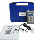 3 Axis Piezoelectric Accelerometer Vibration Meter With 3D Velocity Vibrometer Gauge, Data Logger, And 10 Hz To 10 kHz Range, ISO 2954 Compliant Pro Grade Diagnostic Gear For Rotating Machinery, Detects Misalignment And Out Of Balance, blue case